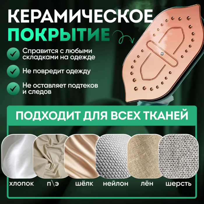 Портативный дорожный утюг с функцией отпаривания 220V
