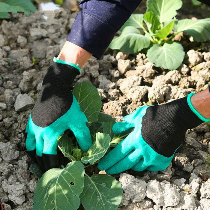 Садовые перчатки c когтями Garden Genie Gloves