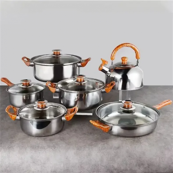 Набор посуды GRANT, нержавеющая сталь, 8 pcs