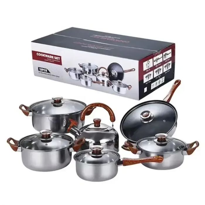 Набор посуды GRANT, нержавеющая сталь, 8 pcs