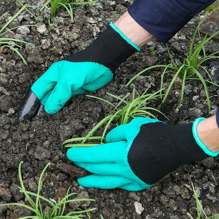 Садовые перчатки c когтями Garden Genie Gloves